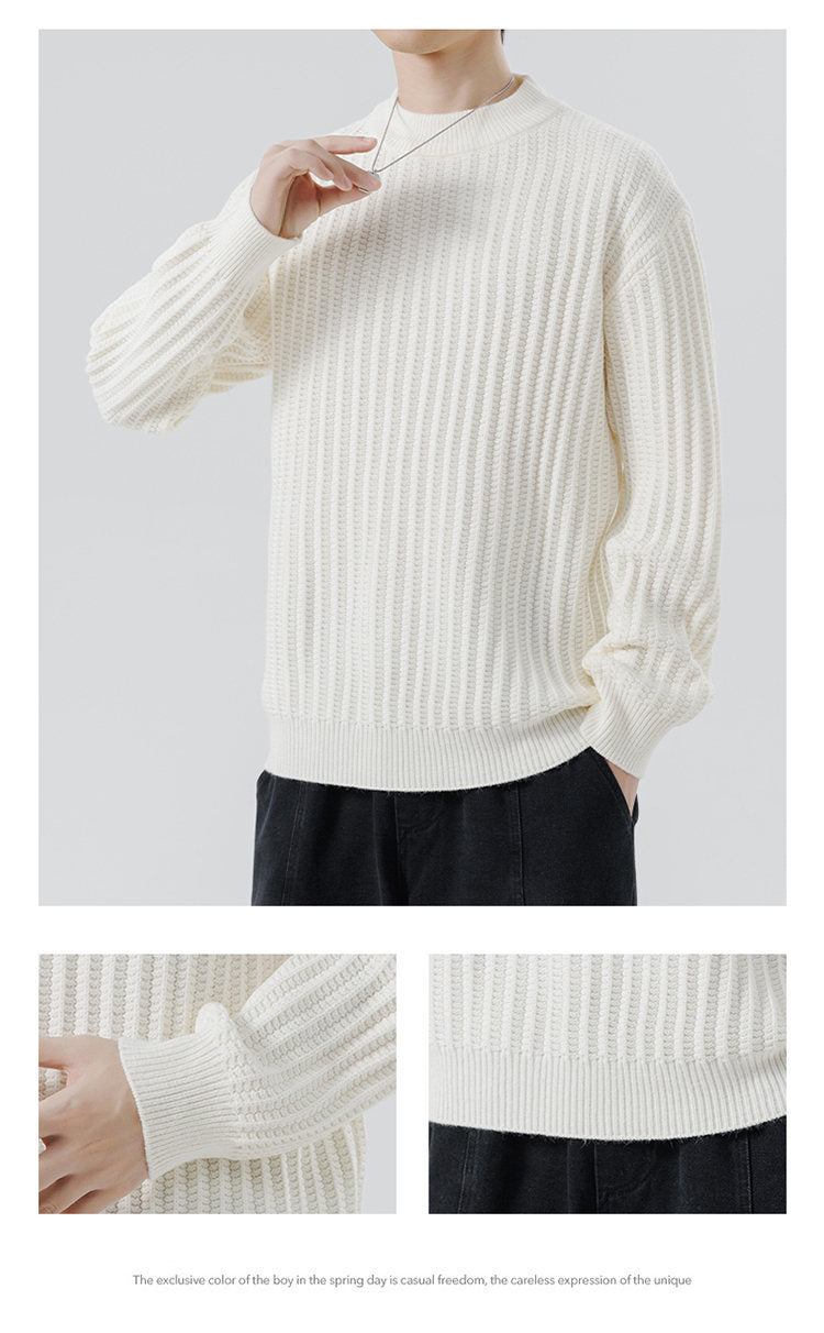 Autumn And Winter New Men's Knitwear Sweater Fashion Trend Round Neck