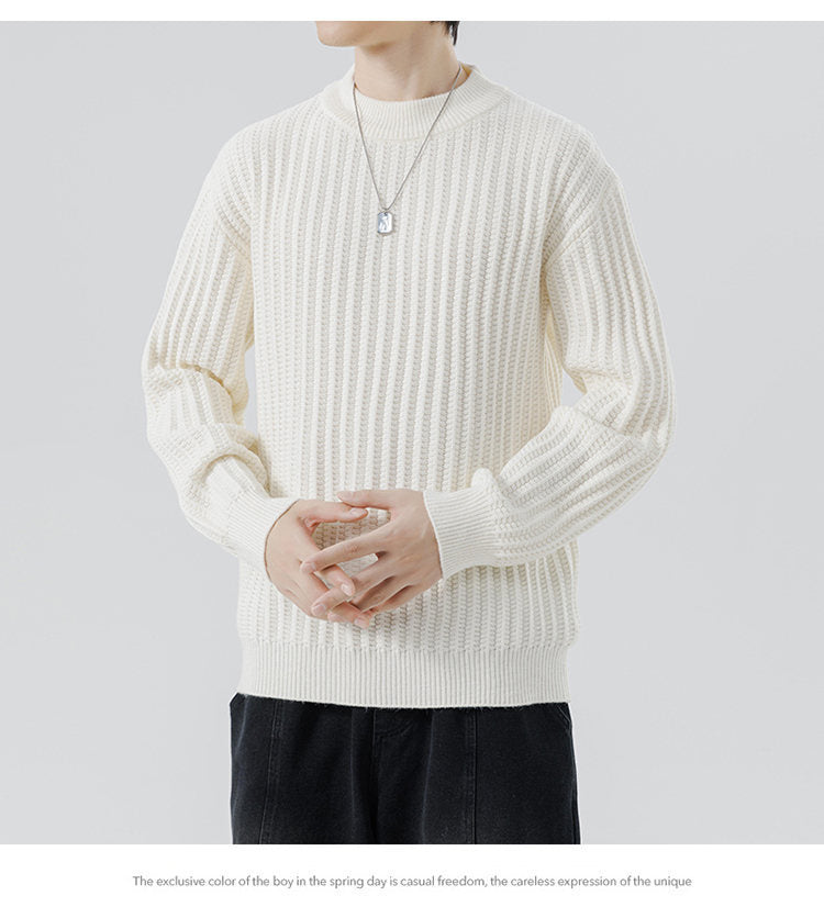 Autumn And Winter New Men's Knitwear Sweater Fashion Trend Round Neck