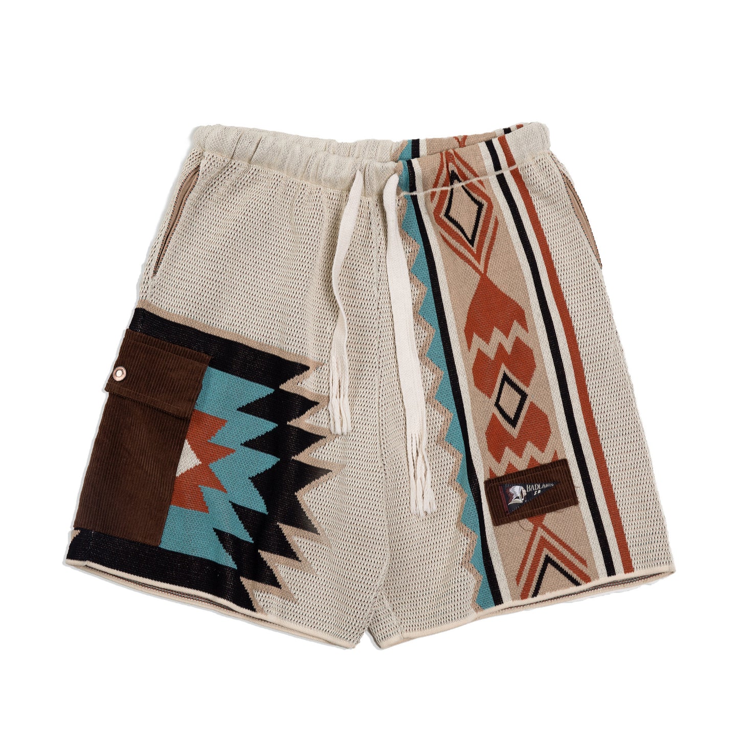 American Retro Navajo Knitted Shorts